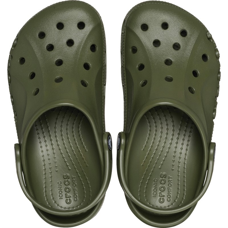 Crocs Kinder Baya Clogs Armee Grün - Bild 5