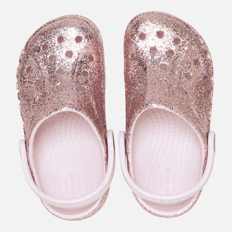 Crocs Meisjes Baya Gemengde Glitter Klompjes Nauwelijks Roze - Afbeelding 4