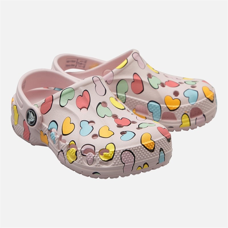 Crocs Meisjes Baya Seizoensgebonden Geprinte Klompen Barely Pink