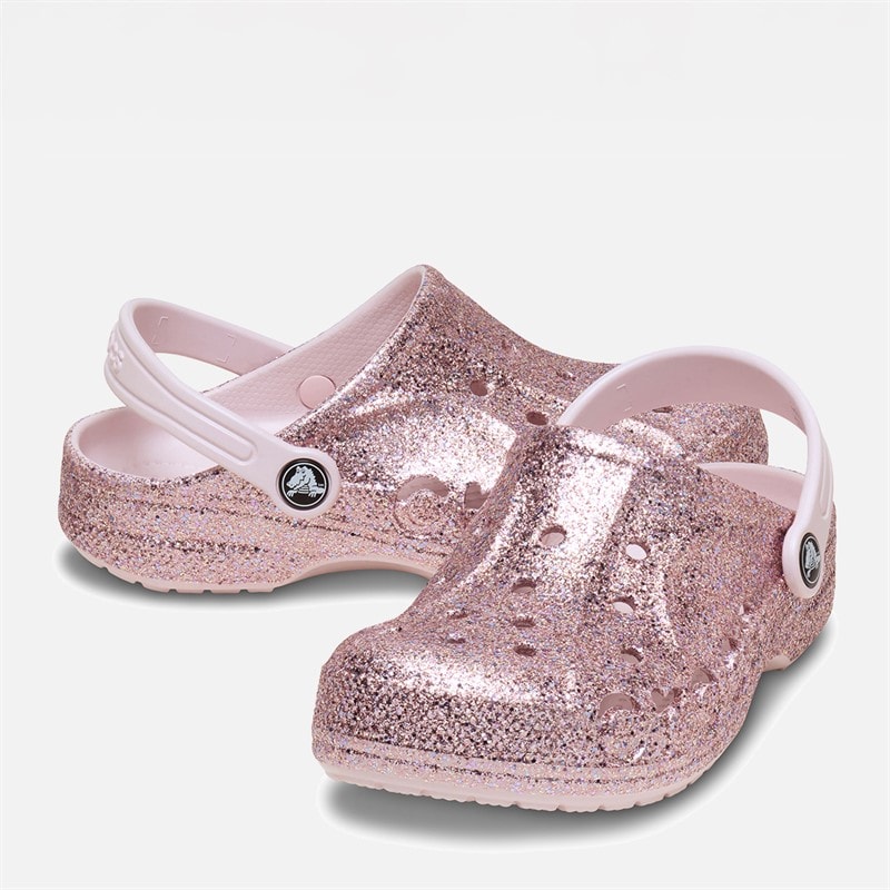Crocs Meisjes Baya Mix Glitter Clogs Nauwelijks Roze - Afbeelding 1