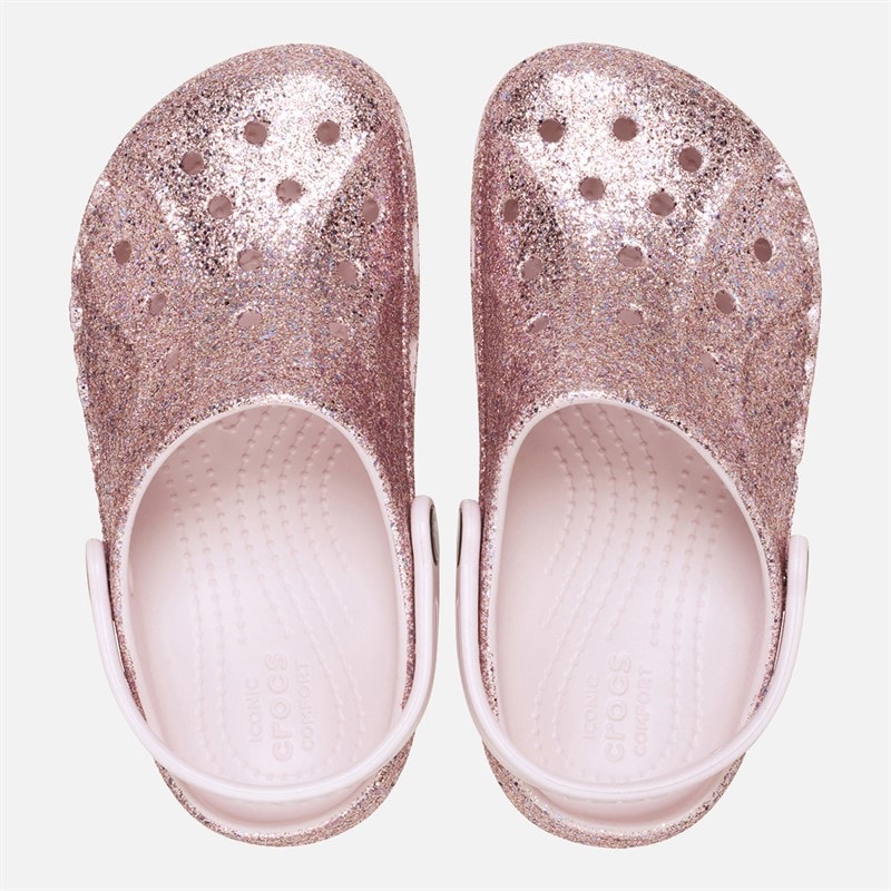 Crocs Meisjes Baya Mix Glitter Clogs Nauwelijks Roze - Afbeelding 4