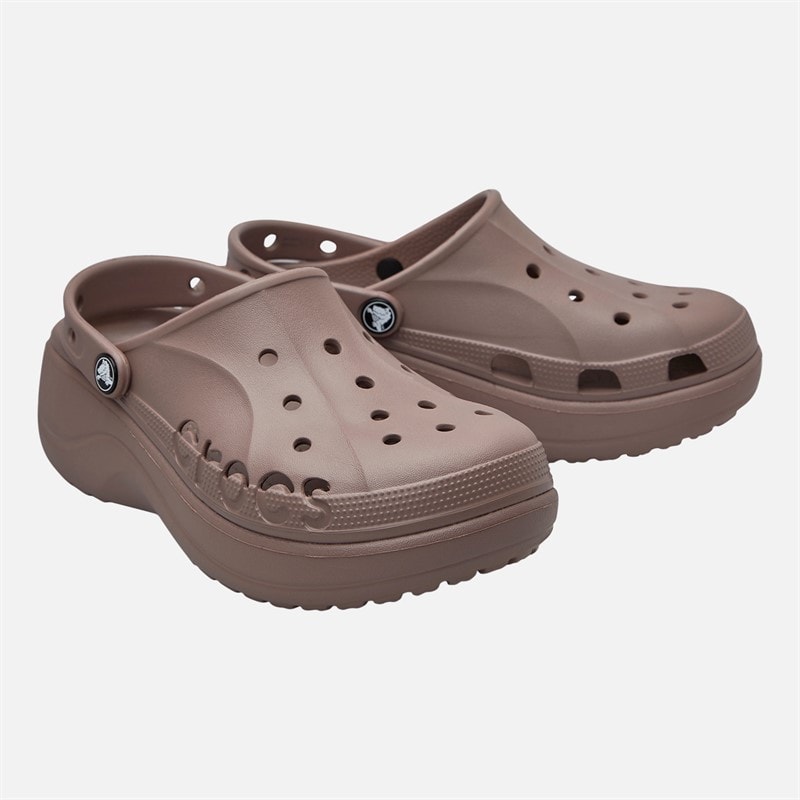 Crocs Dames Baya Platform Klompen Truffle