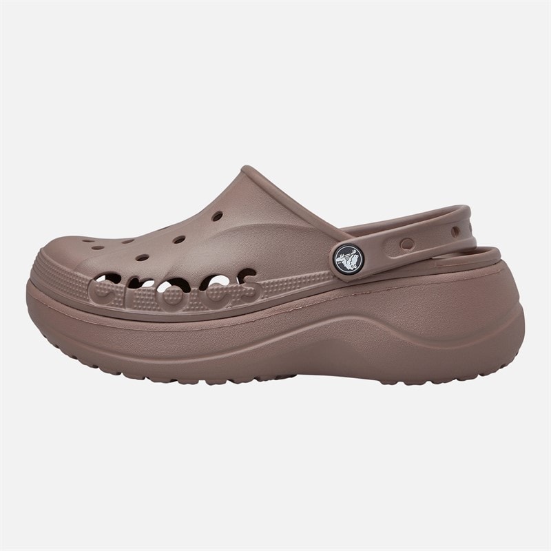Crocs Baya Platform chodaki dla niej kolor Truffle – zdjęcie  2