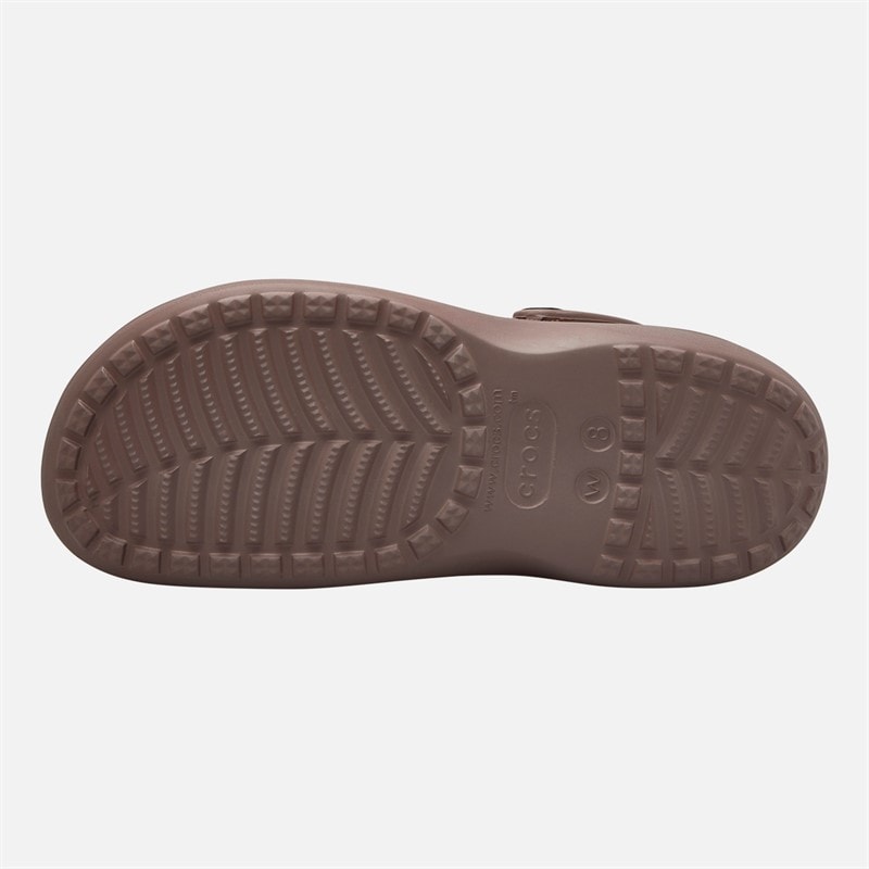 Crocs Baya Platform chodaki dla niej kolor Truffle – zdjęcie  3