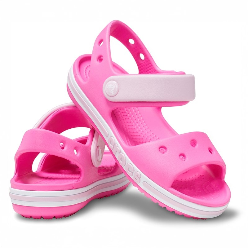 Crocs Meisjes Bayaband T Sandaal Electric Pink - Afbeelding 1
