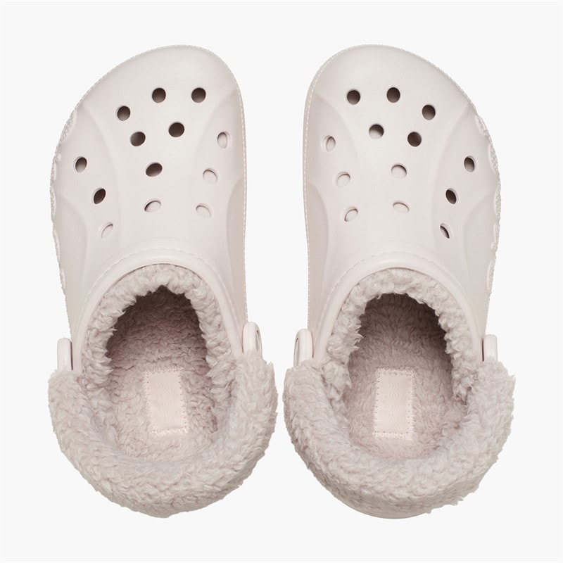 Crocs Baya gefütterte Fuzz Riemen Clogs Barely Pink - Bild 4