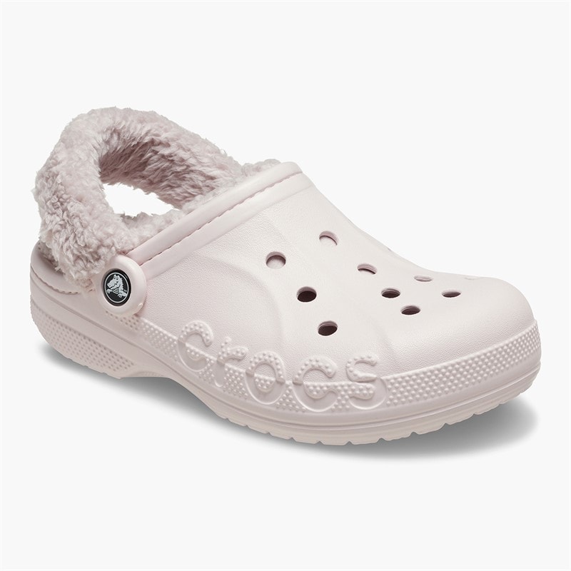 Crocs Baya gefütterte Fuzz Riemen Clogs Barely Pink - Bild 5