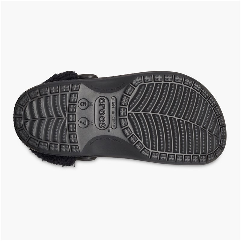 Crocs Baya gefütterte Fuzz Riemen Clogs Schwarz/Schwarz - Bild 2