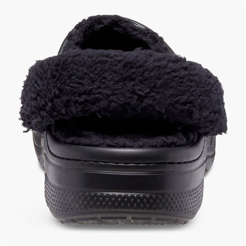 Crocs Baya gefütterte Fuzz Riemen Clogs Schwarz/Schwarz - Bild 3