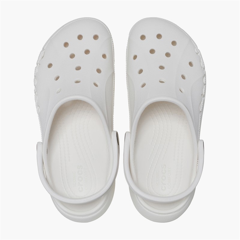Crocs Damen Baya Plateau Clogs Weiß - Bild 4