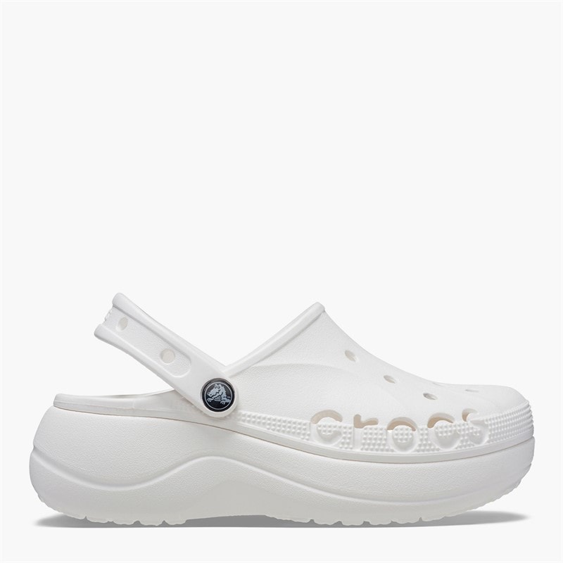 Crocs Damen Baya Plateau Clogs Weiß - Bild 5
