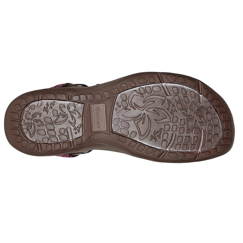 SKECHERS Dames Reggae Vacay Sandalen Bruin - Afbeelding 2