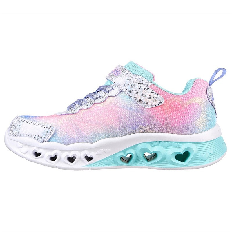 SKECHERS Flutter Heart Lights Simply Love trampki dla dziewczynki kolor fioletowy – zdjęcie  5