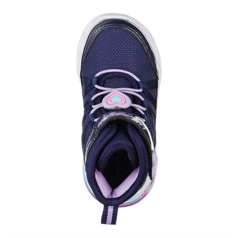 SKECHERS Bottes à talon cœur filles, briller Navy Lavender - Image 4