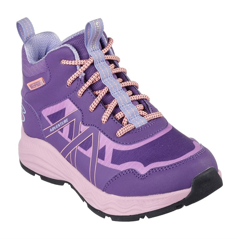 SKECHERS Meisjes Avontuur Blitz Plezier Achtervolging Waterdichte Schoenen Purple Light Blue - Afbeelding 3