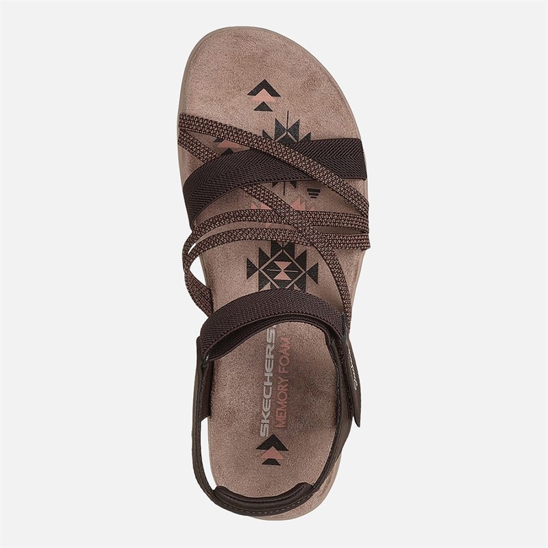 SKECHERS Sandały slim dla niej kolor Chocolate – zdjęcie  3