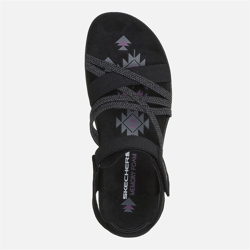 SKECHERS Sandales ajustées Reggae Femme Noir - Image 3