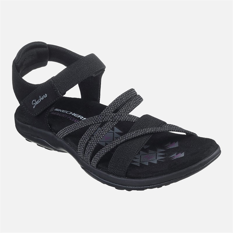 SKECHERS Sandales ajustées Reggae Femme Noir - Image 4