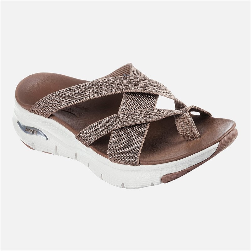 SKECHERS Dames Arch Fit Sandalen Mocha - Afbeelding 4