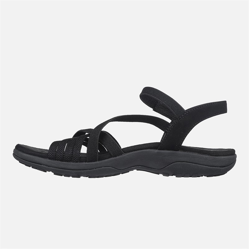 SKECHERS Dames Reggae Slim Sandalen Zwart - Afbeelding 5