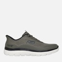 SKECHERS sneakersy Slip Ins Leyter Summits dla niego kolor Oliwkowy