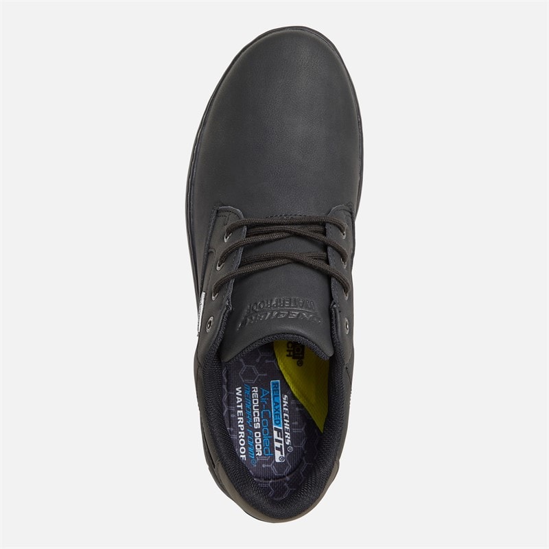 SKECHERS Heren waterdichte relaxed fit Garlan Pryor schoenen Zwart - Afbeelding 4