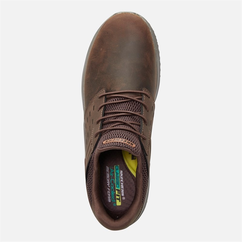 SKECHERS Herren Delson 3.0 Ezra Schuhe Dark Brown - Bild 4