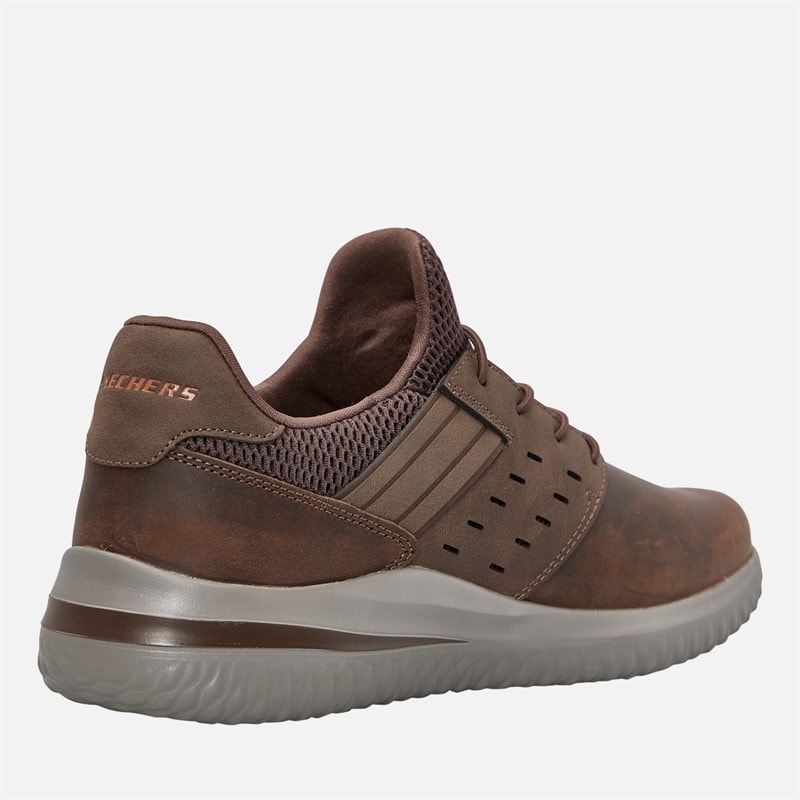 SKECHERS Herren Delson 3.0 Ezra Schuhe Dark Brown - Bild 5