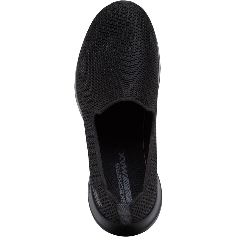SKECHERS Dames GOwalk Joy Sneakers Zwart/Zwart - Afbeelding 4