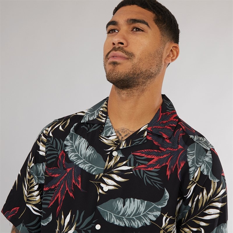 ONLY & SONS Chemise Viscose Manches Courtes Wayne Homme Noir - Image 3