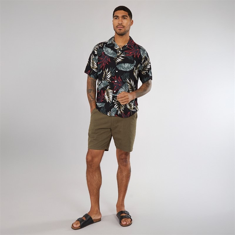 ONLY & SONS Chemise Viscose Manches Courtes Wayne Homme Noir - Image 4
