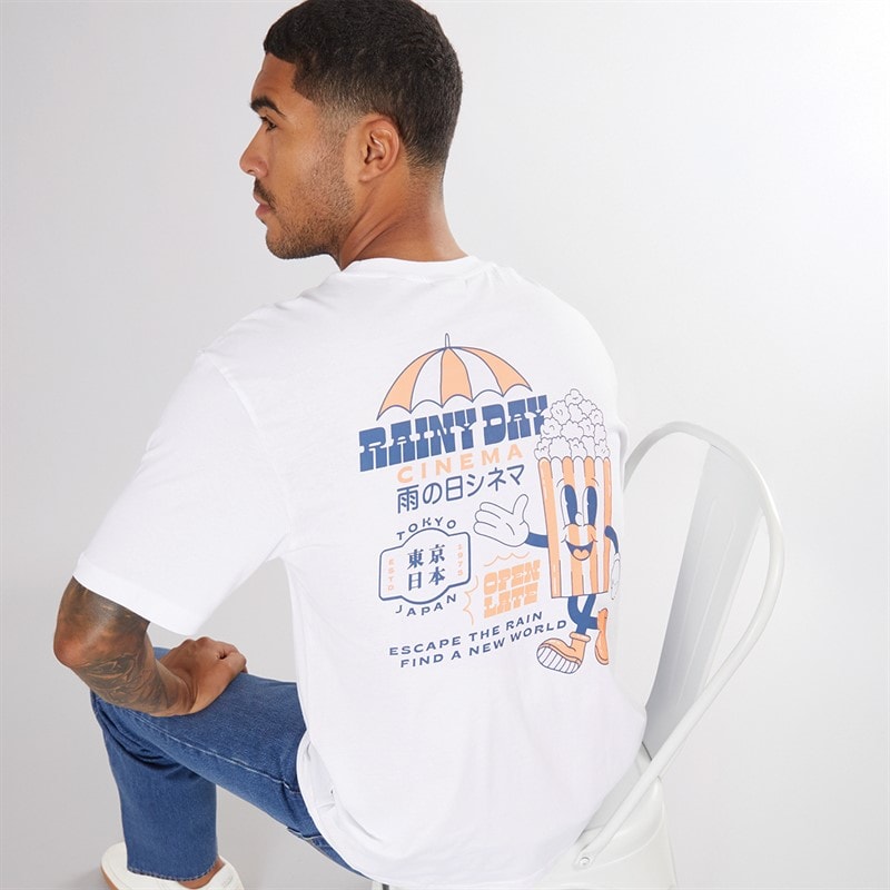 ONLY & SONS Heren Tristan Relax T-Shirt Rainy Day