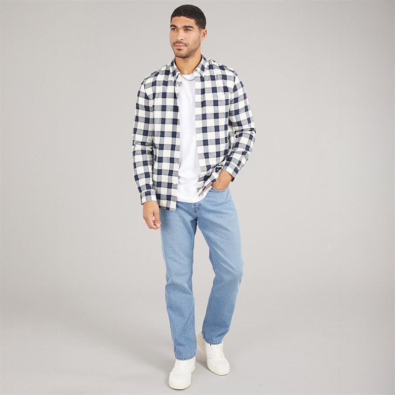 ONLY & SONS Heren Straight Fit Jeans Medium Blue Denim - Afbeelding 4