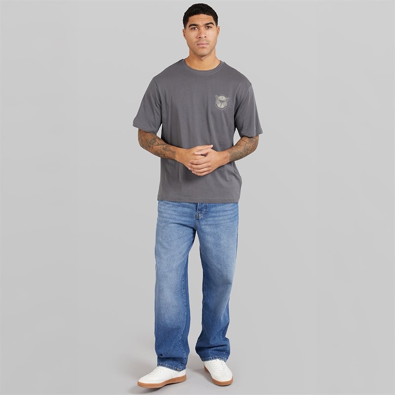 ONLY & SONS T-shirt décontracté Tristan Homme Grey Pinstripe/Butterflies - Image 4
