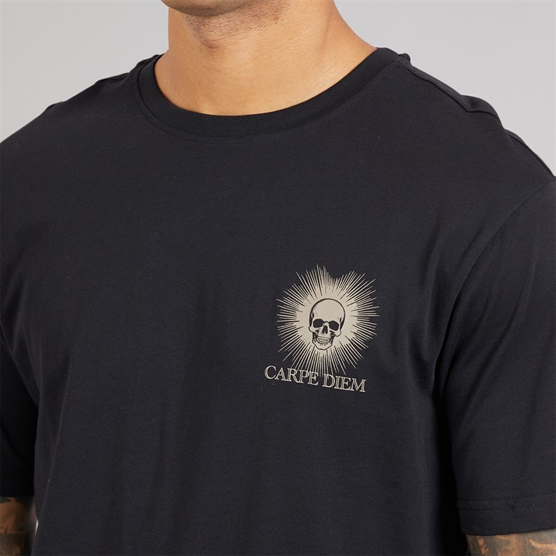 ONLY & SONS Tristan Relaxed T-shirt dla niego kolor Czarny/Skull – zdjęcie  5