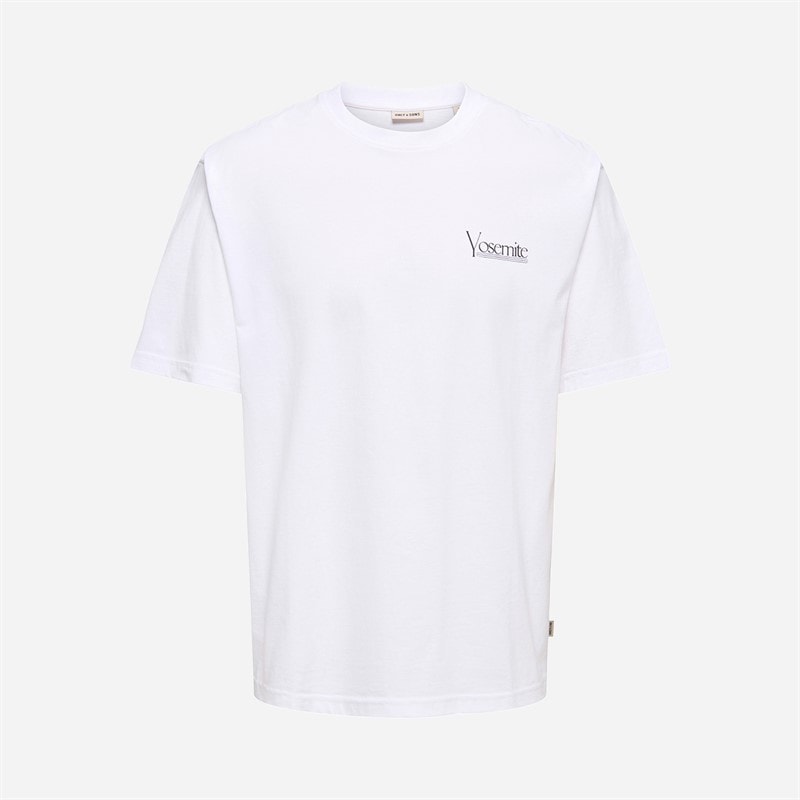 ONLY & SONS T-shirt à manches courtes décontracté Tristan Homme Bright White/Yosemite - Image 2
