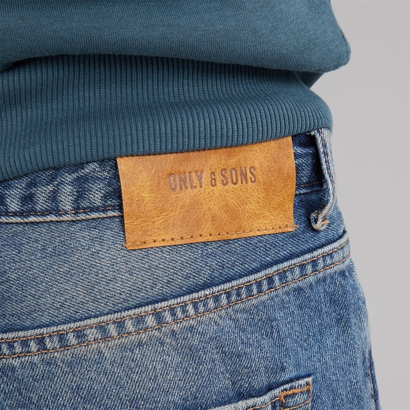ONLY & SONS Jongens Edge Rechte Pasvorm Jeans Dark Blue Denim - Afbeelding 3