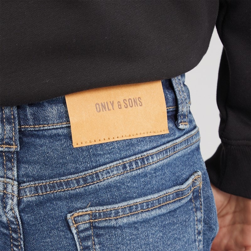 ONLY & SONS Jongens Weft Regular Fit Jeans Dark Blue Denim - Afbeelding 3