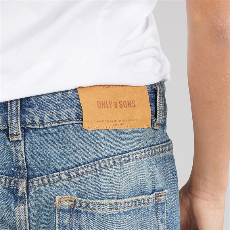 ONLY & SONS Jongens Edge Rechte Pasvorm Jeans Medium Blue Denim - Afbeelding 3