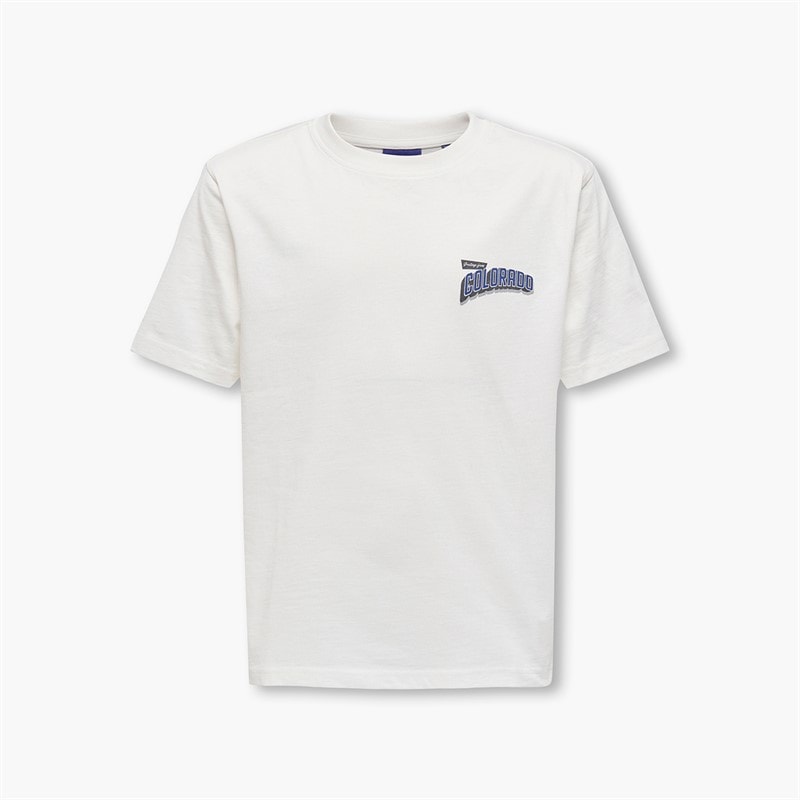 ONLY & SONS T-shirt Garçon Fred States Cloud Dancer