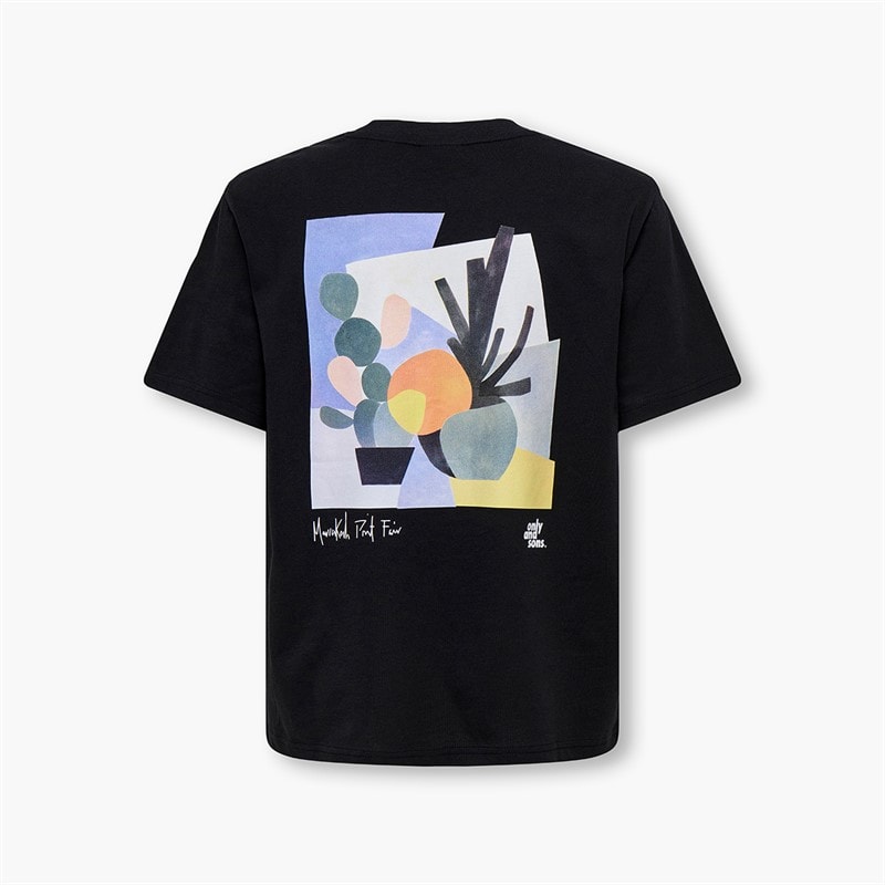 ONLY & SONS T-shirt Fred Beaufort dla chłopca kolor Czarny – zdjęcie  2