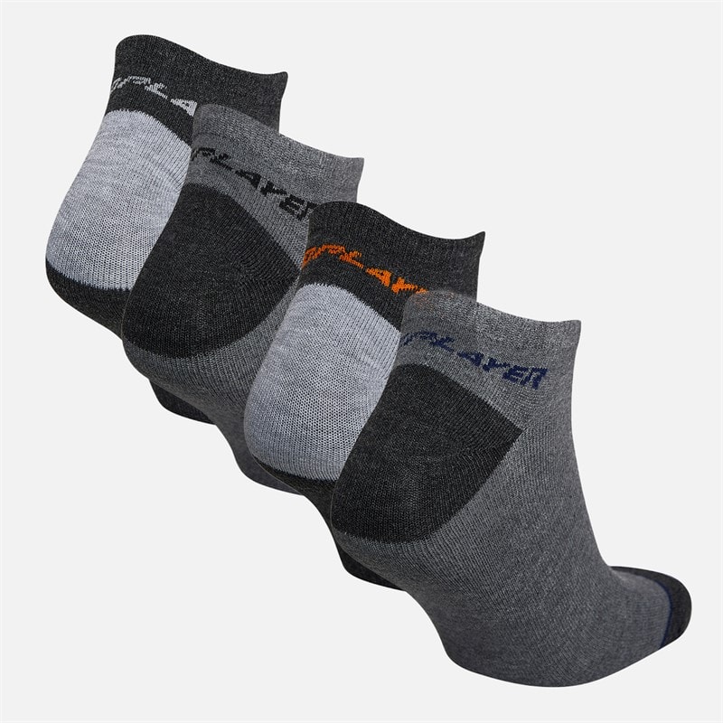 Pro Player Herren Zwölfer Pack unsichtbare Socken Grau/Multi - Bild 3