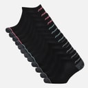 Pro Player Dames Twaalf Pack Geen Schijn Sokken Zwart/Blauw