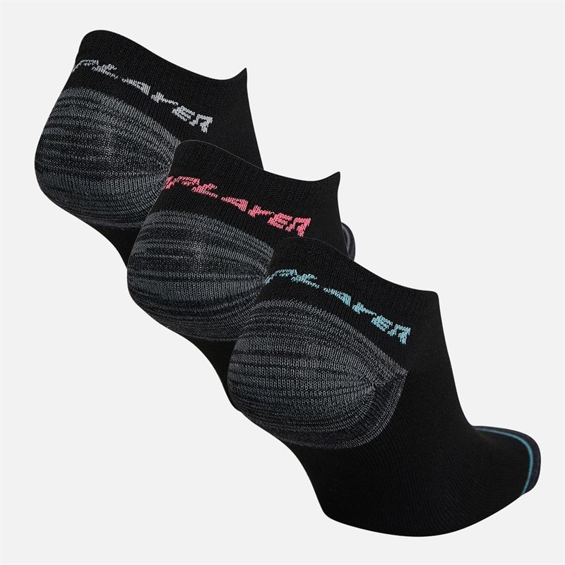 Pro Player Dames Twaalf Pack Geen Schijn Sokken Zwart/Blauw - Afbeelding 3