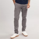 THREADBARE Pantalon cargo de combat Homme ardoise