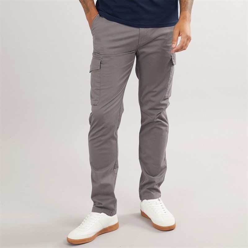 THREADBARE Cargo broek Heren in grijs