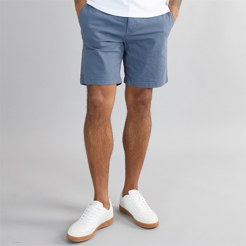 THREADBARE Short Wests Chino Homme Bleu Brumeux