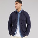 THREADBARE Heren shirt met lange mouwen Navy