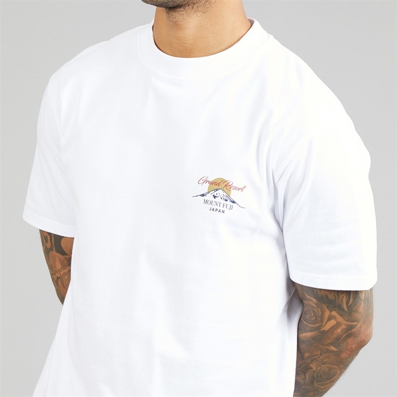 THREADBARE Rock T-shirt dla niego kolor Biały – zdjęcie  5