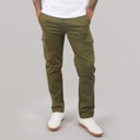 THREADBARE Pantalons Cargo de combat Homme Khaki